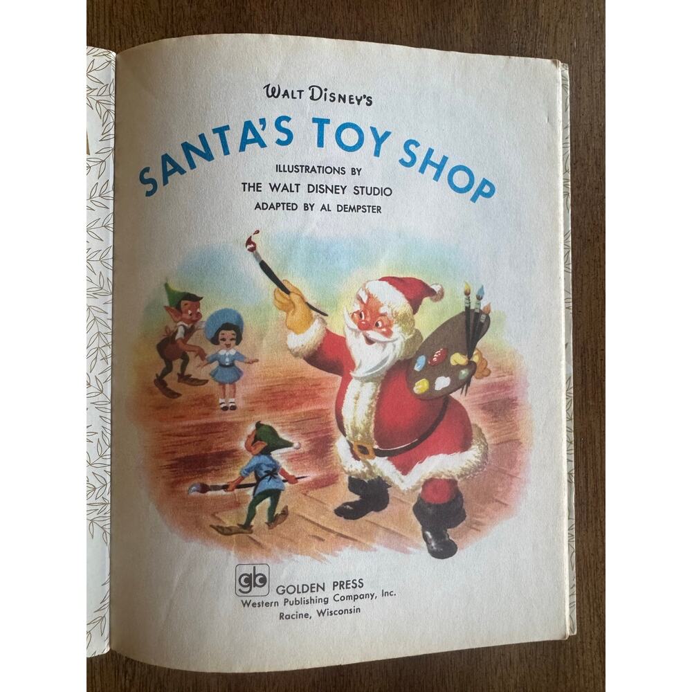 Vintage Little Golden Books Christmas Lot Disney Rudolph Santa 4 Books - Picture 12 of 16